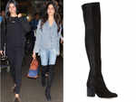 Diane Von Furstenberg thigh-high black boots