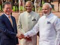 Moon Jae-in receives ceremonial reception at Rashtrapati Bhavan