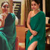 Sumona Chakravarty looks gorgeous in a green dress with a thigh high slit, see pic