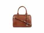 Brown Solid Leather Handheld Bag (Rs 7,199)