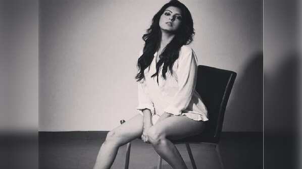 Flaunting bare legs