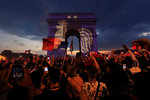 Fans celebrate in Paris​ after France beat Croatia 4-2