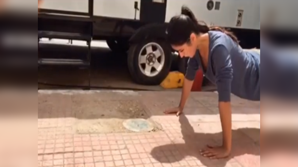 Her push-up stint on Insta