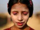In pictures: Wearing tradition, Thanaka in a Rohingya camp