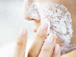 Exfoliating your face with sugar, salt or baking soda