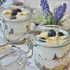 Yoghurt mixed with healthy fruits