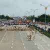 The protesters reunite and pelt stones at police near the Nitin flyover, Thane.