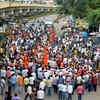 Article image for: <i class="tbold">maharashtra bandh</i>: Protesters vandalise buses, block train routes