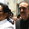 Congress leader Ghulam Nabi Azad coming out of Kauvery Hospital