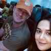 Photo: Preity Zinta and Gene Goodenough are all smiles as they head back home