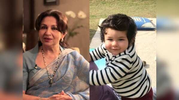 Sharmila Tagore and Taimur Ali Khan
