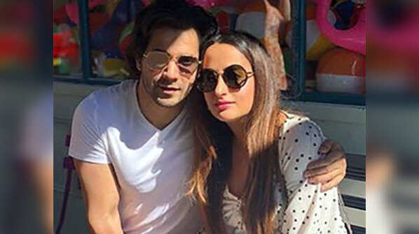 Photo: Varun Dhawan and Natasha Dalal pack on the PDA in London