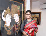 Tejasmi Das' Tanjore painting expo