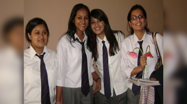 Reminiscing about her school days