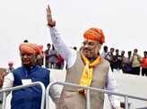 Amit Shah flags off "Rajasthan Gaurav Yatra"