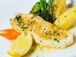 Grilled Fish in Lemon Butter Sauce