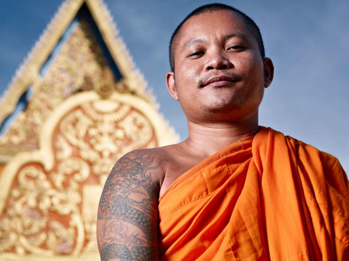 buddhist monk tattoos designs