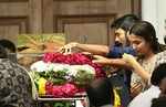 Dhanush, wife Aishwarya paid their last respects