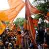 Maratha Kranti Morcha members protesting for "Maratha Reservation'" outside  collector office at Bandra in Mumbai