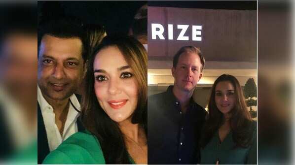 Photo: Preity Zinta and Gene Goodenough meet the real life Kamli from ‘Sanju’