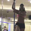 Article image for: Actress Rupali Suri shows how to do a few pole fitness moves