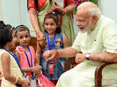 PM Modi celebrates Raksha Bandhan