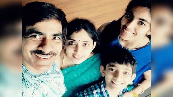 Ravi Tej's family