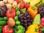 Fiber-rich fruits and vegetables