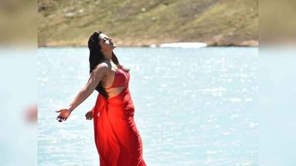 Absolutely attractive in a red hot saree