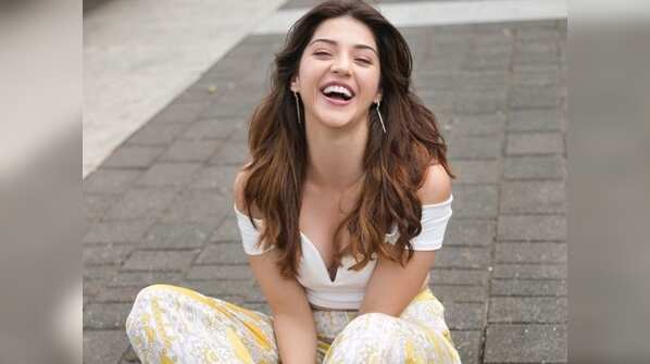 Relaxing with a vibrant smile during a photo-session
