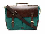 The House of Tara Leather and Canvas Office/Laptop Bag