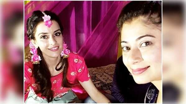Ekta at her Mehendi ceremony