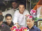 Rahul Gandhi holds roadshow in poll-bound MP