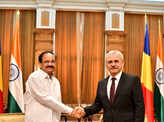 Vice President Venkaiah Naidu arrives in Romania