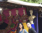 Vatsal Seth and Ishita Dutta visit Law Garden