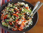 Brown Rice Vegetable Salad