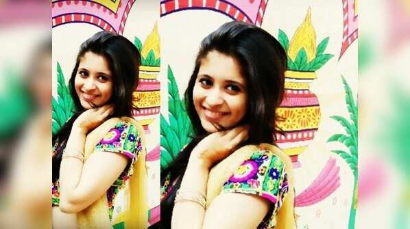 Flaunting the colourful lehenga