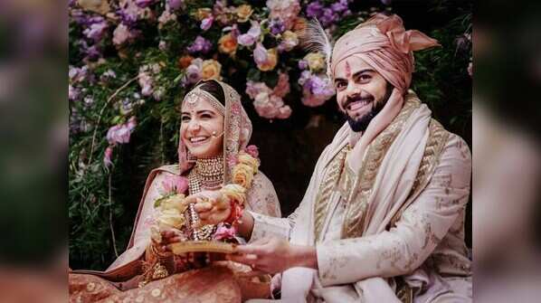 Anushka and Virat wore Sabyasachi ensembles