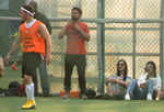 ​Priyanka Chopra cheers on Nick Jonas during football game