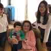 With baby Taimur, Samaira and Kiaan