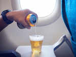 The idea of drinking on a flight