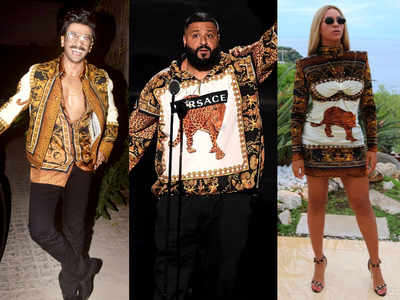 famous people wearing versace