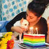 Pic: Payal Rajput celebrates the birthday of her loved Chihuahua with a rainbow cake