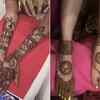 Yuvika’s mehendi design