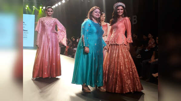 Vartika Singh walks the ramp for Versha