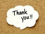 Humbly say “thank you”