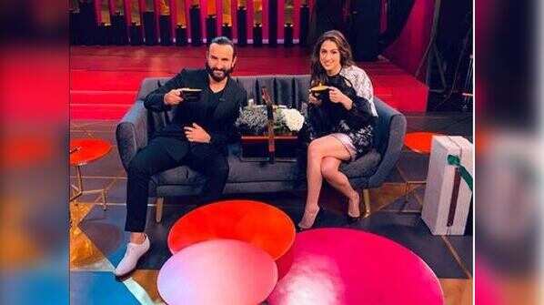 Saif Ali Khan and Sara Ali Khan