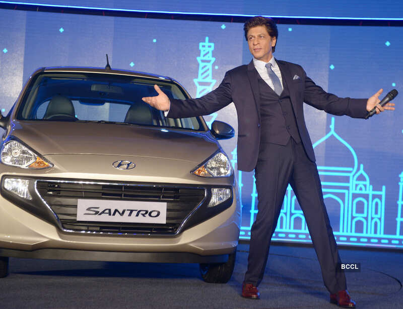 Shah Rukh Khan launches the &lsquo;all new Santro&rsquo;