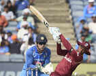 India lose by 43 runs in 3rd ODI against WI