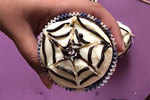 Chocolate Cobweb Cupcakes